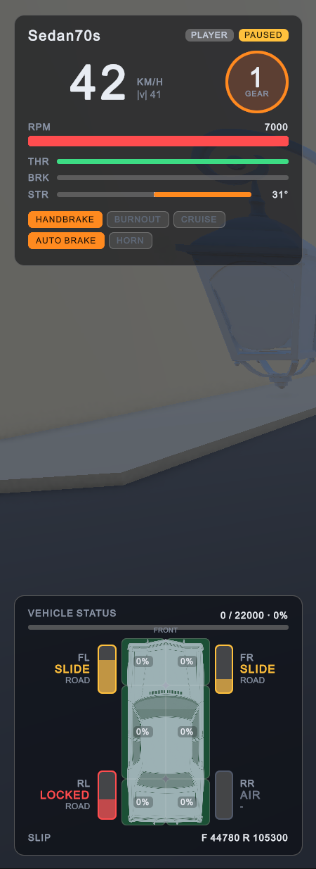 Debug HUD